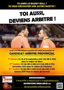Toi Aussi, Deviens Arbitre (Affiche) - 2017-2018B